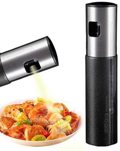 Pulverizador de aceite para cocinar, botella pulverizadora de aceite de oliva | Aceite para barbacoa Mister – Pulverizador de aceite rellenable de calidad alimentaria para cocinar ensaladas