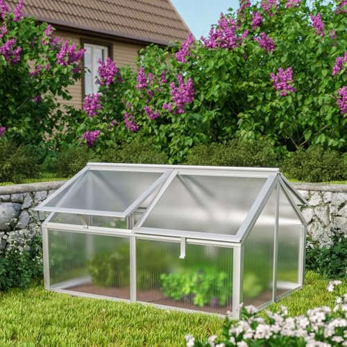 Vitavia Hochbeet Gamma, Aluminium Blank, 124 x 89 x 71 cm (ohne Unterbau), 4 mm HKP | Wetterfest aus Zincalume® | Ergonomisch & Rückenschonend | Schutz vor Schnecken & Unkraut | Perfekt für Gemüse