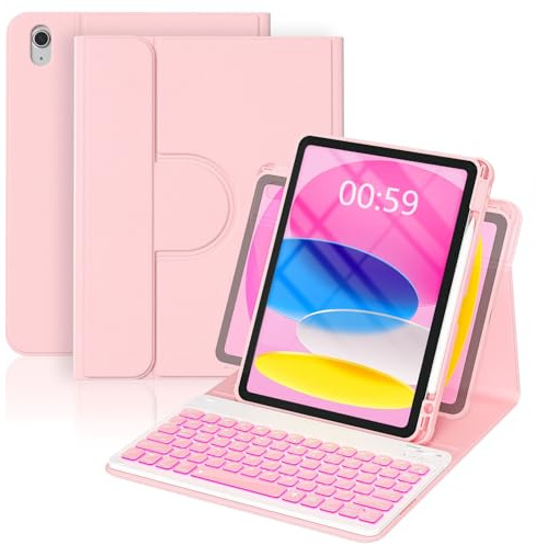 YBING for iPad A16 Case with Keyboard 11th & 10th Generation Dedicated