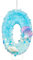 Candela Compleanno Numeri, Blu e Bianco Glitter Paillettes Conchiglia Perla Candela di Compleanno Decorazioni Torta Numero per Oceano Spiaggia Articoli per Feste a Tema (0)