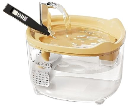 Fuente de agua para mascotas, dispensador automático de 1,5 L, cuenco silencioso para gatos y perros para uso en interiores, suministros para gatitos, cachorros, animales pequeños, vida en
