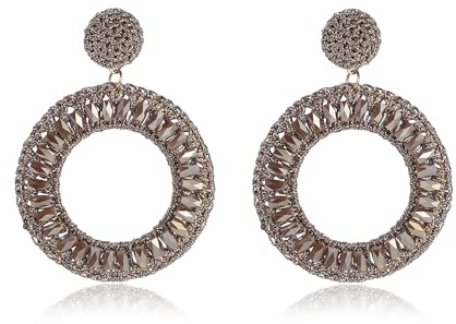 Braun Boho Ohrringe Hängend für Damen Elegante Statement Ohrringe Handgemachte Perlenohrringe Eleganter Schmuck für Party Hochzeit und Geschenke