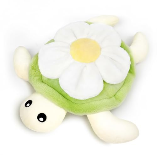 Sea Turtle with Flower Cute Microwavable Stuffed Animal Heating Pad – Plush for Period Cramp Relief, Birthday Gifts for Mom, Women, Daughter, Best Friend