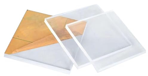 FJQFHH Plaque Acrylique Transparente de différentes Taill Plaques acryliques (25-45) cm x 25 cm x 1 mm, Lot de 4(Length:40cm)