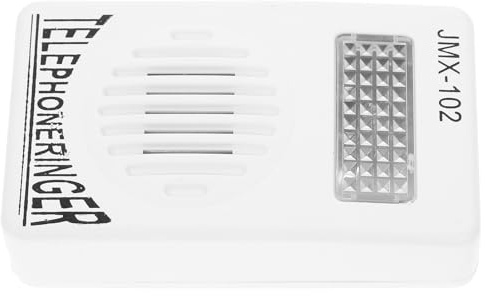 Abaodam Amplificador de Timbre para Teléfono Fijo sin Batería, Volumen Fuerte, Material Pp de Color Claro, Dispositivo Práctico para Uso Doméstico, Mejora el Sonido para Personas