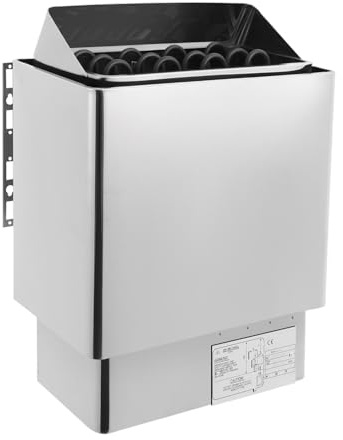 TTISJHK Saunaofen 6KW tragbare Saunaheizung für drinnen & draußen mit 3-Stunden-Timer, Fasssauna mit externer Steuerung, Sauna Ofen für 6–8 m³ großes Zuhause, gewerblichen Saunen, max. 120 °C