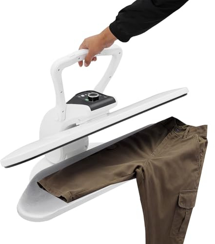 VonVVer Ferro da stiro per camicie con funzione vapore, 2200 W, professionale, con 5 livelli di temperatura e serbatoio dell'acqua da 1 l, per vestiti, nylon, seta, lana, cotone, lino (bianco)