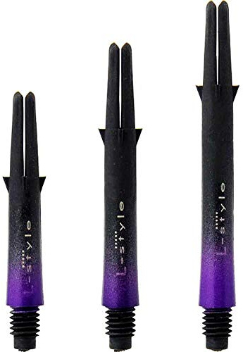 L-style L-Shaft Carbon Two-Tone 190-260 - 330 von Thor-Sports pink - blau - lila - rot - Silber/Made in Japan/zweifarbige Karbon Dart Schäfte