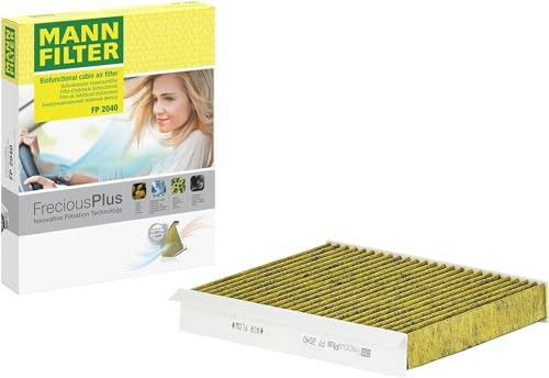 MANN-FILTER FP 2040 Filtro aria cabina - FreciousPlus Filtro Antipolline Biofunzionale - per Autovetture + veicoli commeriali