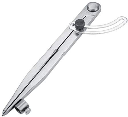 Anreißzirkel, Präzisions Bleistift Kompass, Große Bleistift Markierung, Wing Leather Divider Rotierende Werkzeugabstandskompasse Kantenfläche 200mm Große Bleistift Markierung