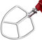 Gdrtwwh Frusta piatta in acciaio inox per mixer KitchenAid da 5 e 6 quarti, per cottura al forno, pasticceria, pasta, impasto e miscelazione (lavabile in lavastoviglie)