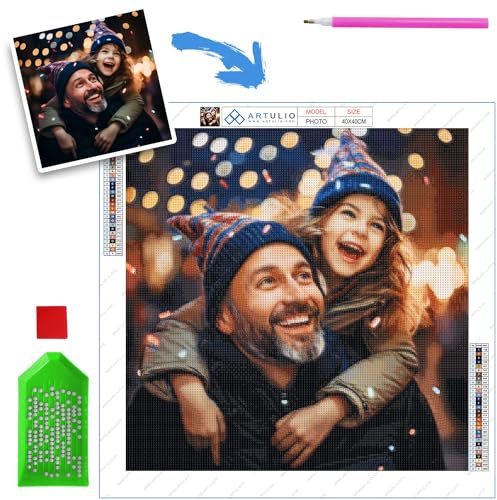 ARTULIO Diamond Painting Eigenes Foto - 30x40cm – 5D Diamant Painting Personalisiert