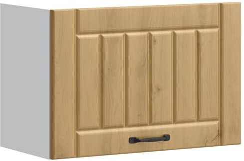vidaXL Kitchen Wall Cabinet - Lucca Artisan Oak Engineered Wood - Space-Saving Modern Design, Glass Door, 60x31x40 cm