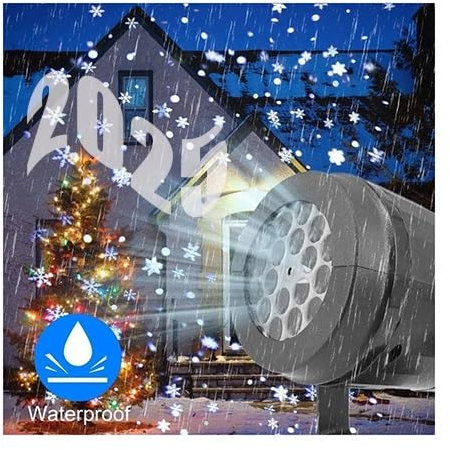 Luces De Proyector De Navidad For Exteriores, Lámpara De Proyección Led For Vacaciones, Decoración Navideña Impermeable, Luz Láser De Copo De Nieve, Luces De Escenario For Fiesta