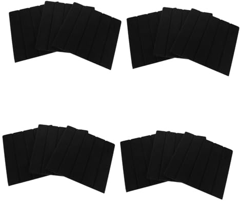 NUOBESTY 12pcs Self Adhesive Acoustic Sound Absorbing Tiles Polyethylene Wall Panels for Noise Reduction Soundproofing in Home Theaters Bedrooms Offices