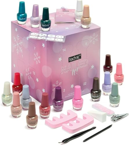 Nail Care Advent Calendar Technic Makeup Varnish Christmas Gift Set