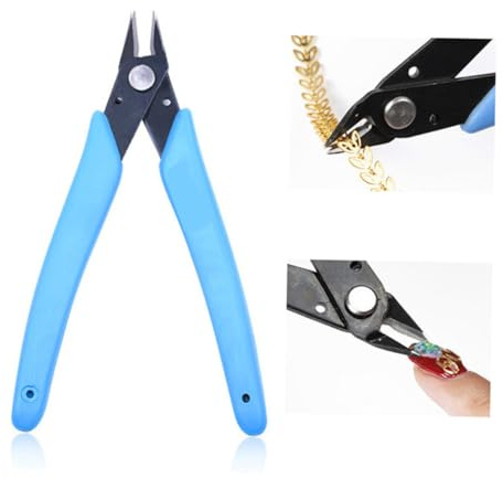 DRESSOOS Metal Nail Jewelry Removal Pliers for Nail Art Accessories Professional Manicure Tool with Anti-skid Handle Easy Pry Design Use