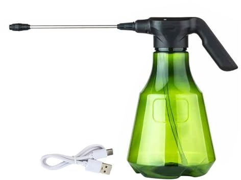 Spruzzatore Ricaricabile,3.5L per Giardino con Ricarica USB - Irrigatore USB Regolabile per Piante Interno Esterno Finestra Animali Giardino Terrazzo Prato