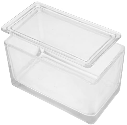 VALICLUD Glas für Wissenschaftliche Studien und Laboruntersuchungen für Färbegefäß 60 Objektträger mit Vertikalem und Horizontalem Ständer Hochtransparentes Mikroskopzubehör