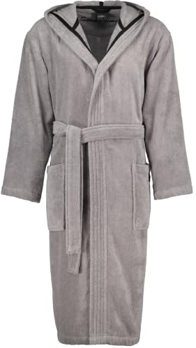 Cawö Home Bademäntel Herren Kapuze Sauna Time 833 stein - 79 XXL