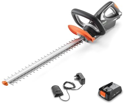 Flymo 18V UltraCut 500 Cordless Hedge Trimmer Kit - With 18V Power For All Battery, 50cm cutting width, 16mm blade gap, lightweight and balanced, 270° wrap around handle, Power For All Alliance