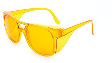 Gafas protectoras de seguridad, gafas de sol de soldadura antiarañazos, gafas de laboratorio envolventes para bricolaje, molienda y corte (amarillo)