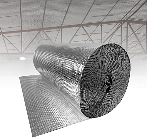 LZQ - Película aislante aislante de aluminio para radiadores (3-4 mm, para aislamiento de techos, suelos, paredes 1 × 30 m), color plateado