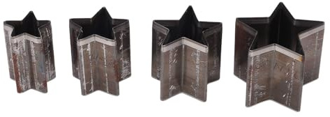 Leder-Stanzwerkzeug-Set, Leder-Stanzformen, 4-teiliges Sternform-Legierungsstahl-Einloch-Hohlschneider-Stanzwerkzeug mit Aufbewahrungsbox Zum Schneiden, Stanzen