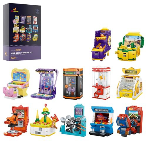 JMBricklayer Friend Game Console Building Set 20134,12 in1 Mini Game Console Collectible Model Building, Christmas Party Favors for Goodie Bags, Classroom Prizes, Birthday Gifts for Girls Boys