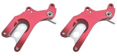 Mealoodiousmusea 2 Satz Fahrrad Rahmen Umbau Fahrrad Scheibenbremse Adapter Halterung Montage MTB Rot