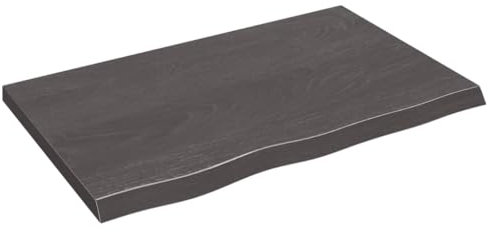Schreibtischplatte Werkbankplatte DIY Stabile Bürotischplatte Tischplatte Werkbankplatte Echtholz-Furnier, Perfekt für höhenverstellbare Schreibtische, Dunkelgrau 80x50x(2-4) cm