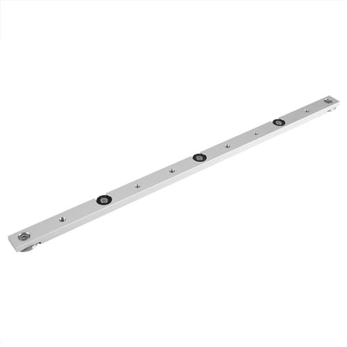 Hochwertiger Gehrungsstangenschieber aus Aluminiumlegierung für Tischkreissägen-Messstab – Langlebiges Holzbearbeitungswerkzeug, Verstellbare Edelstahlschiene, Geeignet für