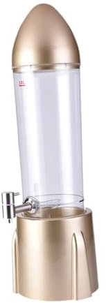 Gralara Dispensador de cerveza, torre de cerveza, vertedor de cerveza, barril de cerveza multiusos, dispensador de jugo de bebidas de 3 l para bar, pub, Dorado Champagne