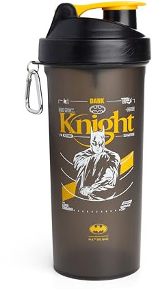Smartshake Bottiglia shaker per proteine per miscele di proteine, 935,5 g, bicchieri shaker per frullati proteici, bottiglia shaker per proteine, shaker senza BPA, Batman
