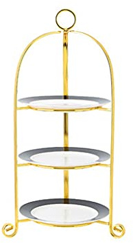 Cake Stand Three-Layer Fruit Plate Creative Modern Living Room Household Multi-Layer Candy Biscuit Table Afternoon Tea Fruit Snack Display Stand Dessert Stand Cupcake Holder