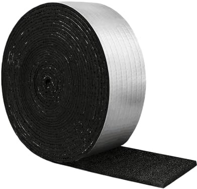 Bande d'isolation pour tuyau, ruban adhésif épais, taille 1000 x 5 x 1 cm, protection contre le gel, isolation de ligne AC en cuivre PVC, bande de protection hivernale, pour jardin, cour, , patio