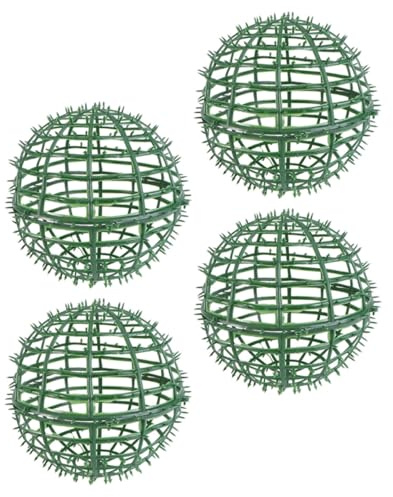 Toyvian 4pcs Topiary Frames for Buxus with Wire Ball Frames Gardening Holder for Wedding and Garden Floral Displays Lightweight Design