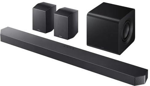 Samsung HW-Q600F Q-Series Soundbar, 3.1.2ch Soundbar, with Wireless Subwoofer, Dolby Audio/DTS Virtual:X, Q-Symphony & Game Pro Mode