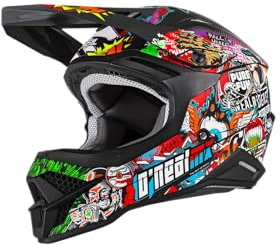 O'NEAL | Casco da motocross | MX Moto | Calotta in ABS, Standard di sicurezza ECE 22.05, Prese d'aria per una ventilazione e raffreddamento ottimali | 3SRS Helmet Crank 2.0 | Adulto | Multi | Taglia M