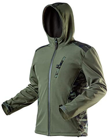 NEO TOOLS Softshelljacke CAMO Arbeitsjacke Heavy Duty Arbeit Werkstatt Größen S-XXL