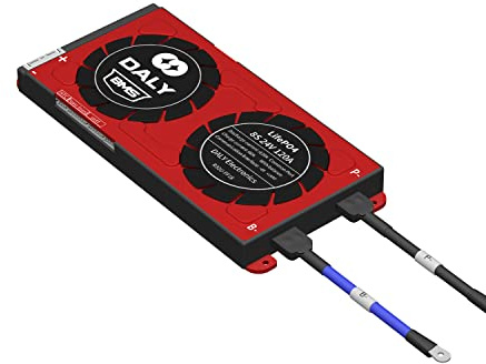 Daly Smart BMS 8S LiFePO4 24V 120A, Placa Protección Inteligente de Li-Batería, con Bluetooth, Equilibrio, Protección contra Sobrecarga etc. para Almacenamiento de Energía Solar en el hoga, Inversor