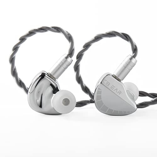 KBEAR Qinglong - Cuffie in-ear cablate senza microfono, PU+PEEK a doppio strato con diaframma composito in ear monitor Stage IEM, cancellazione del rumore, cuffie HiFi con cavo staccabile per cantante