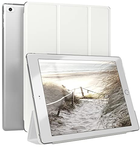 EAZY CASE - Schutzhülle für iPad 5/6 iPad Air 1 Air 2 Hülle 9.7 Zoll Smart Cover Tablet Case Smartcase zum Aufstellen Klapphülle mit Standfunktion Sleep Wake Up Funktion Tasche Kunstleder Etui Weiß