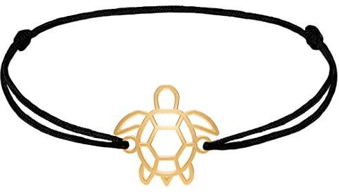 Fauna Bracelet Tortue Étain Artisanal — Animal Totem Ajustable, Finition Or ou Argent, Cadeau Femme Homme Enfant, Fabriqué en France