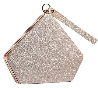 CORIOS Pailletten Clutch Tasche Damen Glitzer Abendtasche Hochzeit Brautbörse Handtasche Glänzend Umhängetasche Elegante Klein Tasche Funkelnd Schultertasche Gold