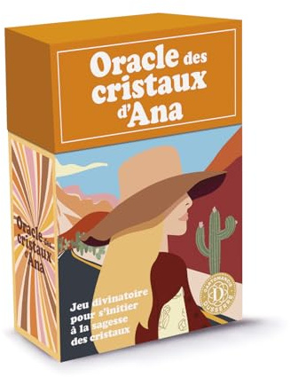 Editions Dusserre – L’Oracle des Cristaux d’Ana – Jeu de Cartes divinatoire – Lithothérapie – Initiation aux Cristaux - Version française - Cartomancie