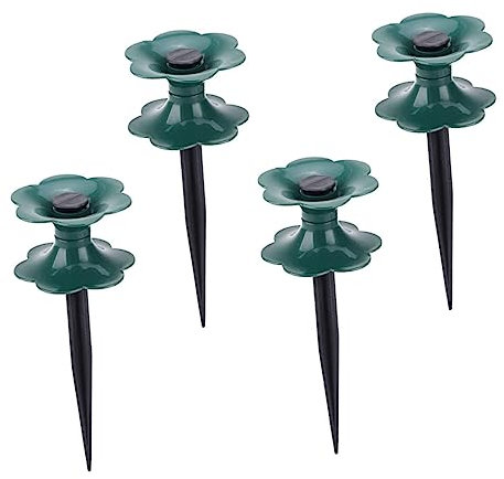 Toddmomy Gartenschlauch-wegkreuzungsschutz Schlauchführungen Garten-pvc-führungsspikes Pflanzenschutz-schlauchständer 4-teiliges Set