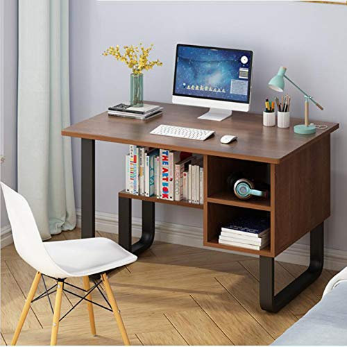Industrieller Computertisch, Arbeitstisch, Arbeitstisch mit Ablagefach, Heimbüro, Laptop, einfacher Arbeitstisch, Werkbank für Schlafzimmer/klein