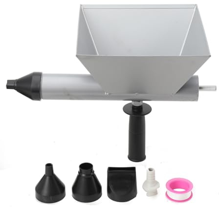 TABODD Pistolet Joint Électrique Portable avec 4 Buse, Pistolet Ciment Électrique en Acier Inoxydable Sans Perceuse Électrique, Jointoyeuse pour le Jointoiement de Mortier de Murs en Pierre et de Sols