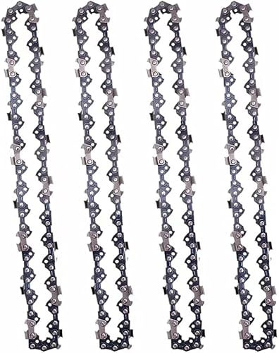 Caalii Catena per sega a palo da 20,3 cm, passo 3/8, calibro 109,2 cm, 34 maglie di trasmissione per motosega Dewalt DCPS620B DCPS620M1 DCCS623B DCCS623L1 (4 catene)